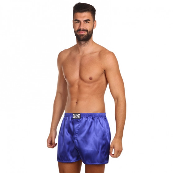 Boxershorts för herrar Styx klassisk gummi satin lila (C666)