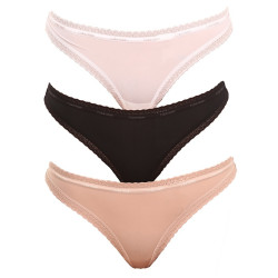 3PACK Stringtrosor för kvinnor Calvin Klein multicolour (QD3802E-FIY)