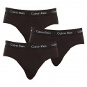 3PACK herrkalsonger Calvin Klein svart (U2661G-XWB)