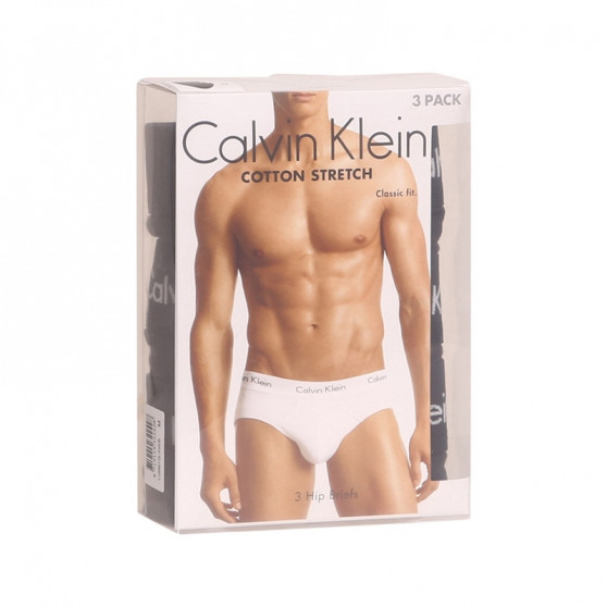 3PACK herrkalsonger Calvin Klein svart (U2661G-XWB)