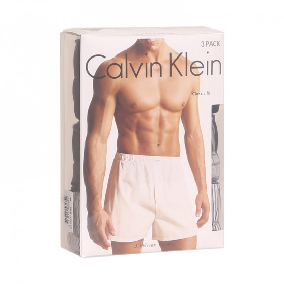 3PACKBoxershorts för herrar Calvin Klein classic fit flerfärgad (U1732A-BMS)