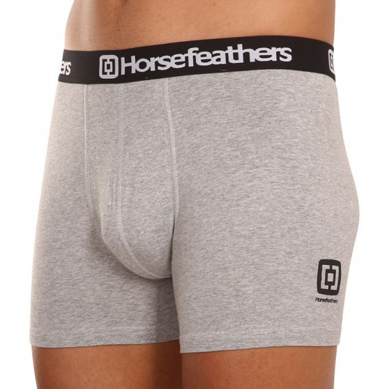 3PACK Boxershorts för herrar Horsefeathers Dynasty heather grey (AM067C)