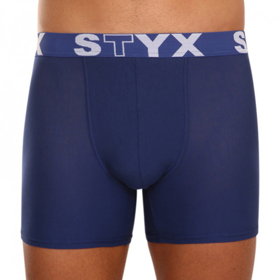 3PACK herr boxershorts Styx lång sport elastisk blå (U9676869)