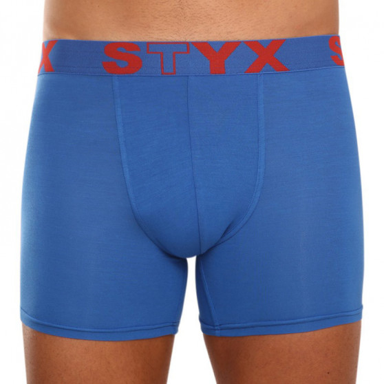 3PACK herr boxershorts Styx lång sport elastisk blå (U9676869)