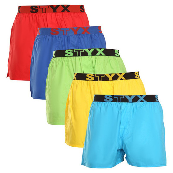 5PACK Boxershorts för herrar Styx sport elastisk flerfärgad (B96769646869)