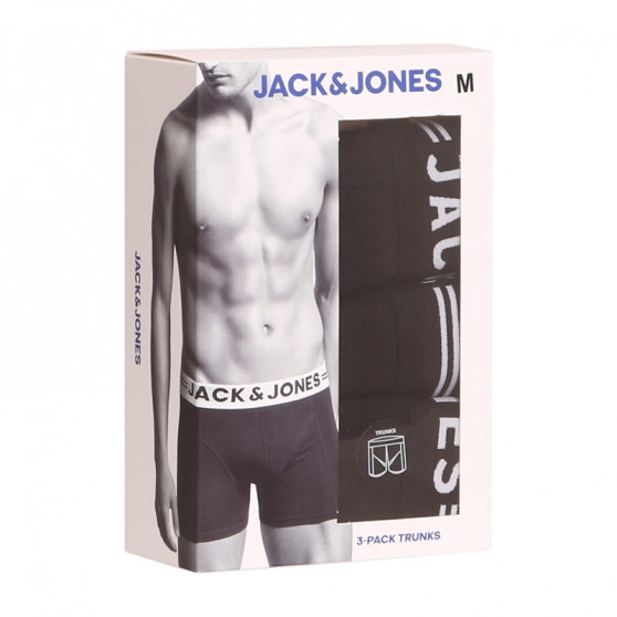 3PACK Boxershorts för herrar Jack and Jones svart (12081832 - black/black)