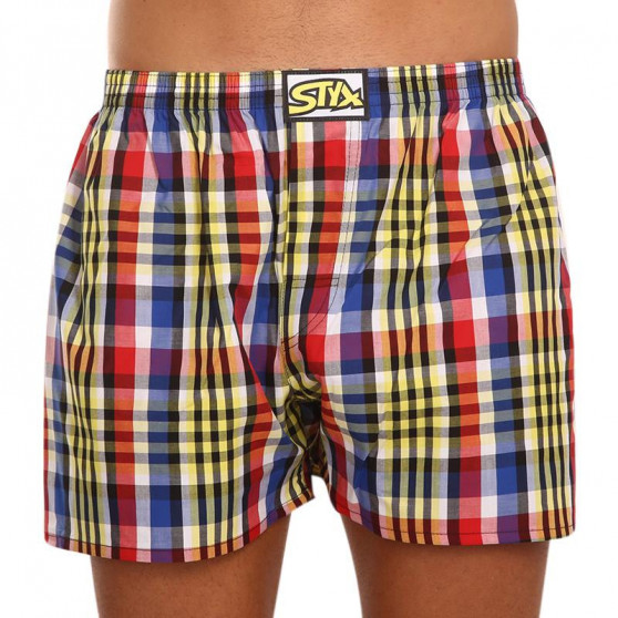 3PACK Boxershorts för herrar Styx klassisk elastisk flerfärgad (A8333840)