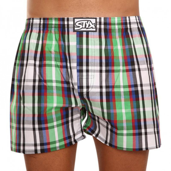 3PACK Boxershorts för herrar Styx klassisk elastisk flerfärgad (A8333840)