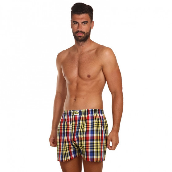 3PACK Boxershorts för herrar Styx klassisk elastisk flerfärgad (A8333840)