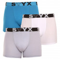 3PACK boxershorts för män Styx lång sport elastisk flerfärgad (U9696167)