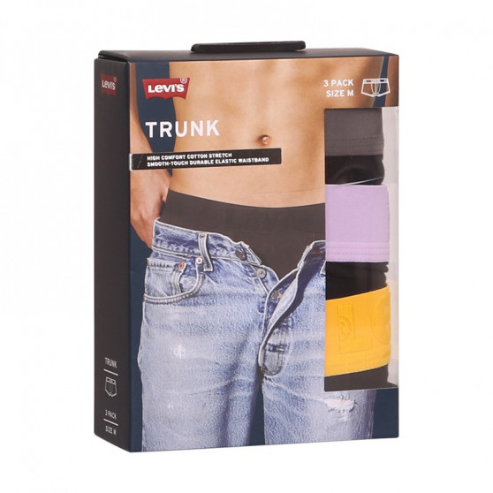 3PACK Boxershorts för herrar Levis svart (905042001 016)