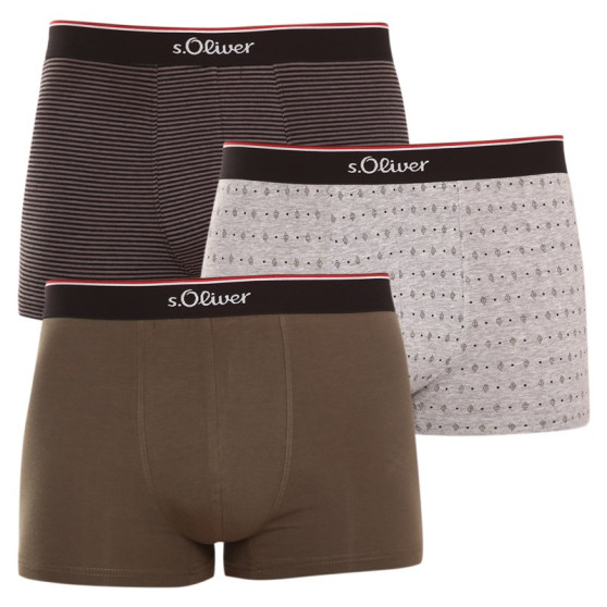 3PACK Boxershorts S.Oliver för herrar flerfärgad (JH-35B-11393424)