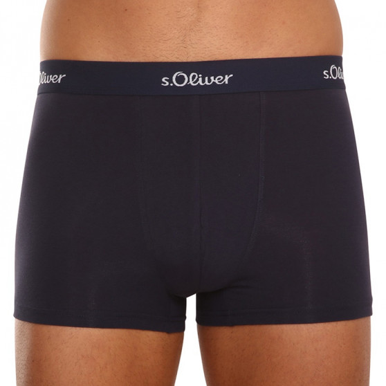 3PACK Boxershorts S.Oliver mörkblå för herrar (JH-34B-31184142)