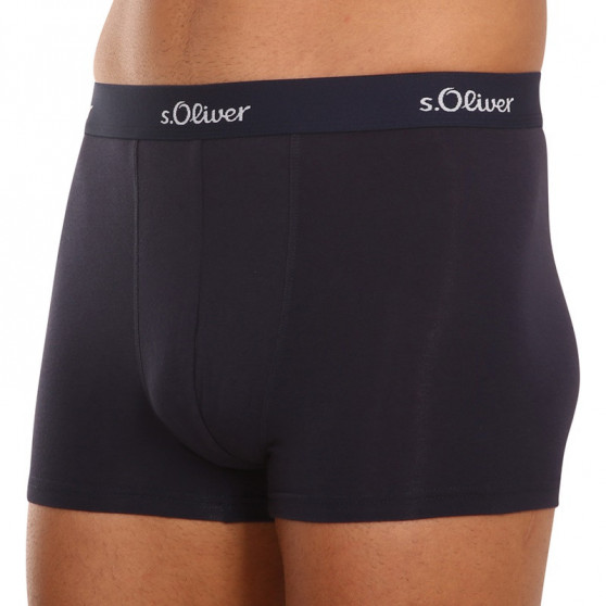 3PACK Boxershorts S.Oliver mörkblå för herrar (JH-34B-31184142)