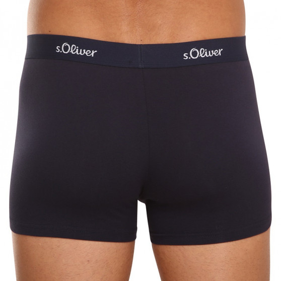 3PACK Boxershorts S.Oliver mörkblå för herrar (JH-34B-31184142)