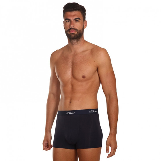 3PACK Boxershorts S.Oliver mörkblå för herrar (JH-34B-31184142)