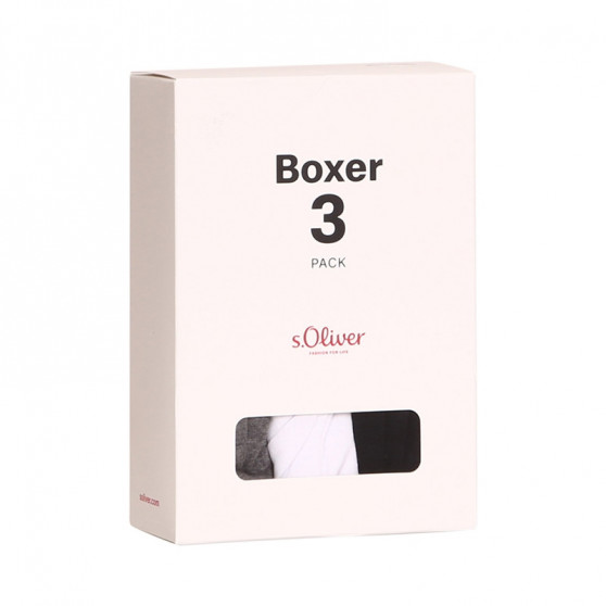 3PACK Boxershorts S.Oliver för herrar flerfärgad (JH-34B-23757453)