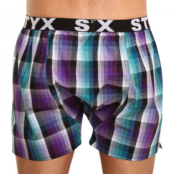 5PACK Boxershorts för herrar Styx sport elastisk flerfärgad (B9225678)