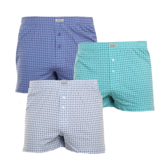 3PACKBoxershorts för herrar Andrie flerfärgad (PS 5641)