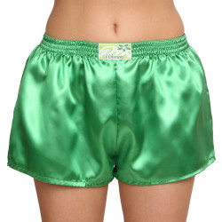 Damshorts Styx klassisk elastisk satin mörkgrön (L689)