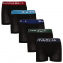 5PACK Boxershorts för barn Gianvaglia svart (026)