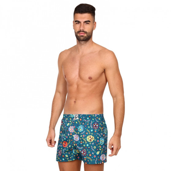 Glada Boxershorts för herrar Dedoles Dödskallar och blommor (D-M-UN-LB-C-C-1464)