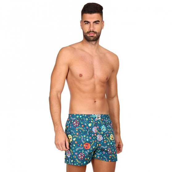 Glada Boxershorts för herrar Dedoles Dödskallar och blommor (D-M-UN-LB-C-C-1464)