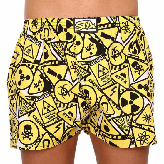 Boxershorts för herrar Styx art klassiskt gummi överdimensionerat alert (E1350)