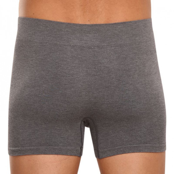 Boxershorts för herrar Gino sömlös bambu grå (54005)