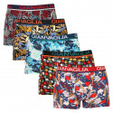 5PACK Boxershorts för herrar Gianvaglia multicolour (GVG-5063)