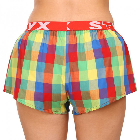 Damshorts Styx sport elastisk flerfärgad (T925)