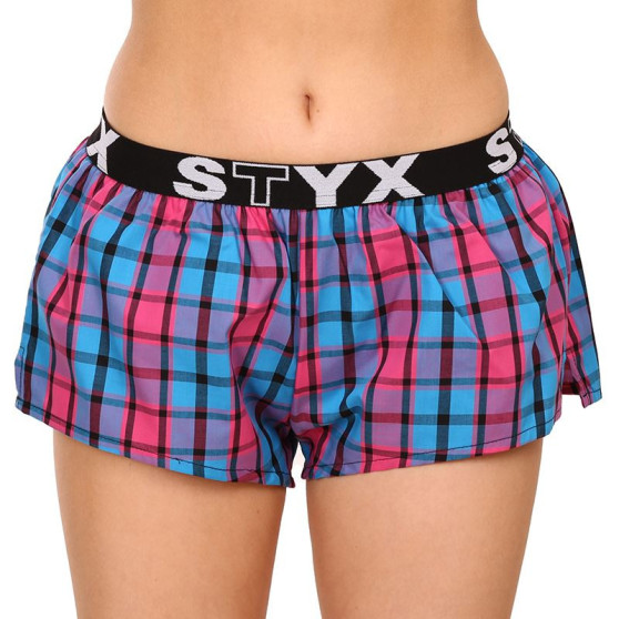 Damshorts Styx sport elastisk flerfärgad (T934)