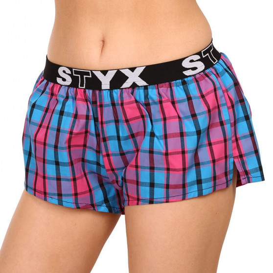 Damshorts Styx sport elastisk flerfärgad (T934)