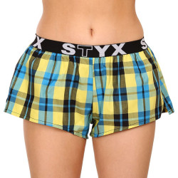 Damshorts Styx sport elastisk flerfärgad (T933)