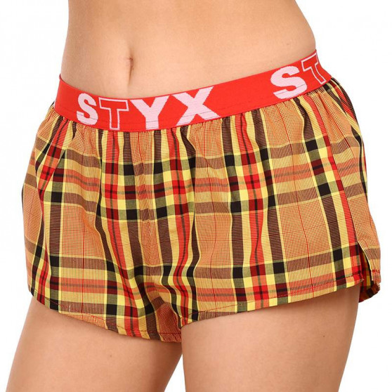 Damshorts Styx sport elastisk flerfärgad (T921)