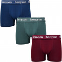 3PACK Boxershorts för herrar Benysøn bambu multicolour (BENY-7011)