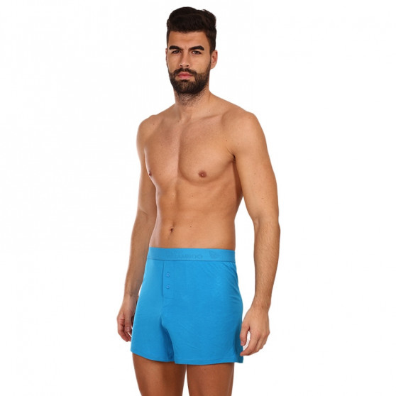 Boxershorts för herrar Gino bamboo blå (75195)