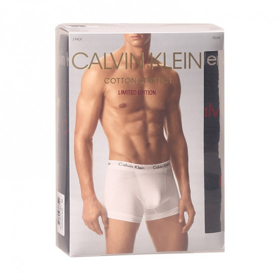 3PACK Boxershorts för herrar Calvin Klein svart (NB3056A-6G6)