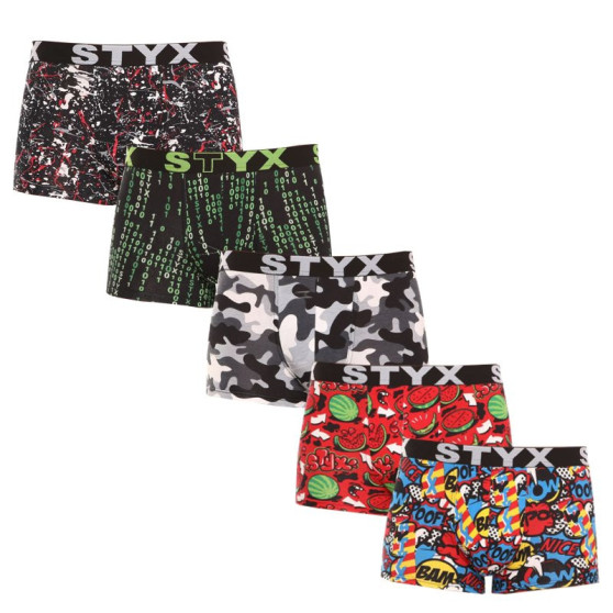 5PACK Boxershorts för herrar Styx art sports gummi multicolour (G85052535759)