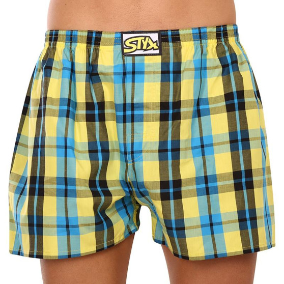 Boxershorts för herrar Styx klassisk elastisk flerfärgad (A933)