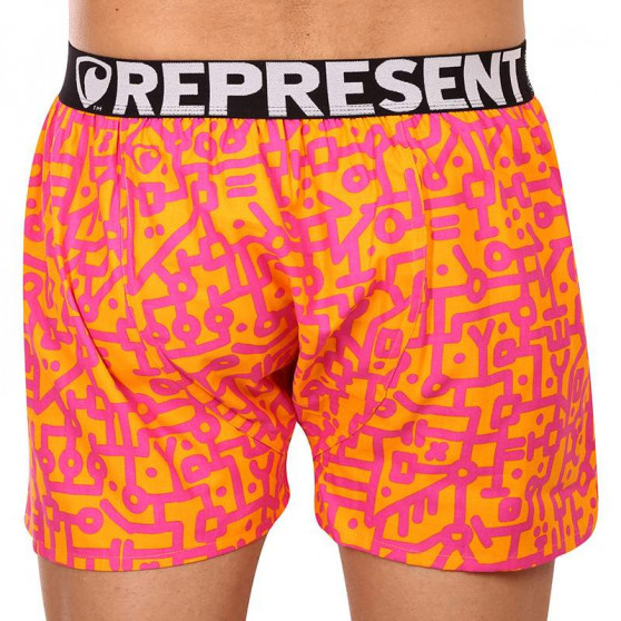 Shorts för män Represent exklusiv Mike elektrokarta (R2M-BOX-0731)