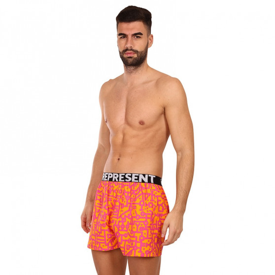 Shorts för män Represent exklusiv Mike elektrokarta (R2M-BOX-0731)