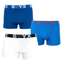 3PACK boxershorts för herrar Styx sport elastisk oversized multicolour (R9676861)