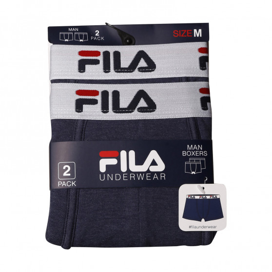 2PACK Boxershorts för herrar Fila blå (FU5016/2-272)