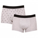 2PACK Boxershorts för herrar Molvy grå (MP-1071-BEU)