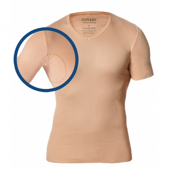 Osynlig T-shirt för män Covert beige (145685-410)