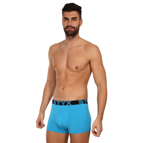 Boxershorts för män Styx sport elastisk ljusblå (G1169)