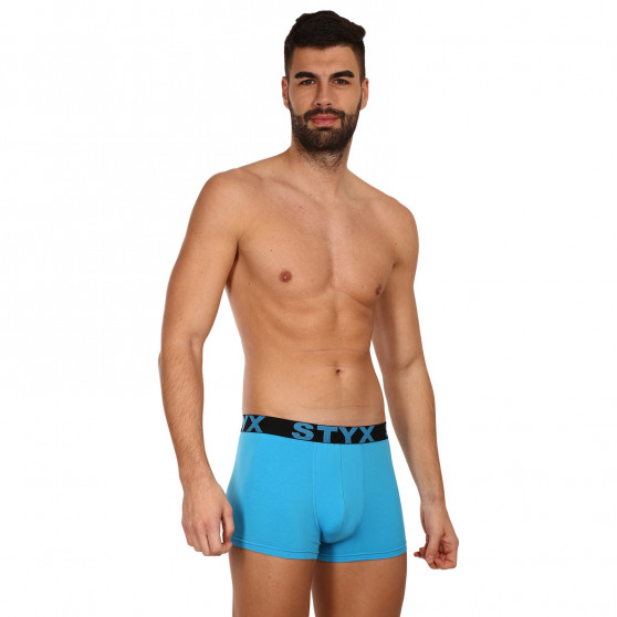 Boxershorts för män Styx sport elastisk oversized ljusblå (R1169)