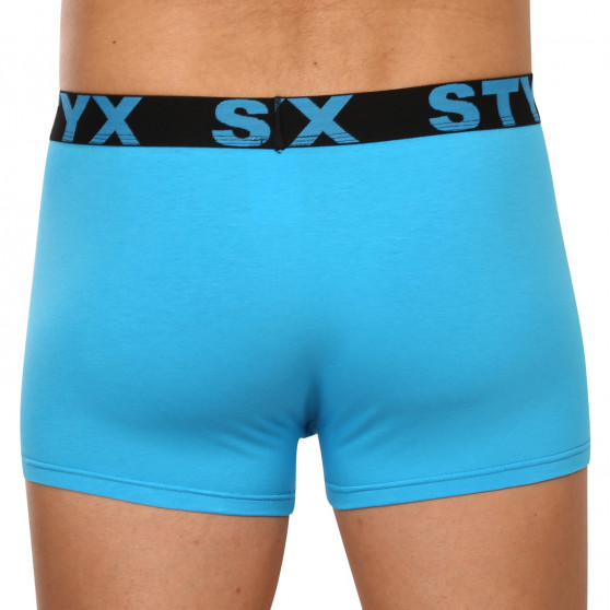 Boxershorts för män Styx sport elastisk oversized ljusblå (R1169)