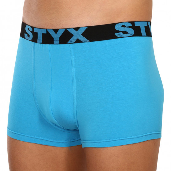 Boxershorts för män Styx sport elastisk oversized ljusblå (R1169)